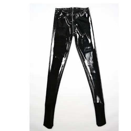 Hot Sexy Stage Leather Pants Foot 