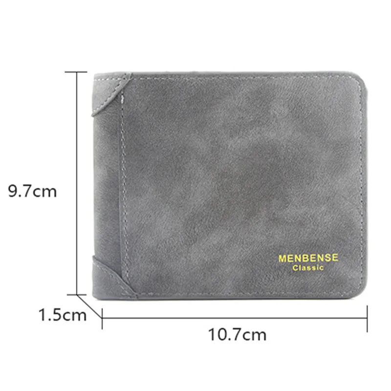 2024 New Frosted Wallet Short Large Capacity Fashion Casual Wallet Multifunctional Business Wallet