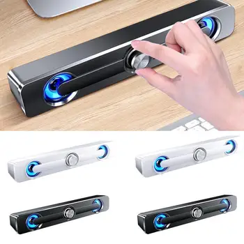 

USB Wired Powerful Computer Speaker Bar Stereo Subwoofer speaker Surround Laptop MP3 Box Sound Tablet MP4 Bass For PC Phone J6E2