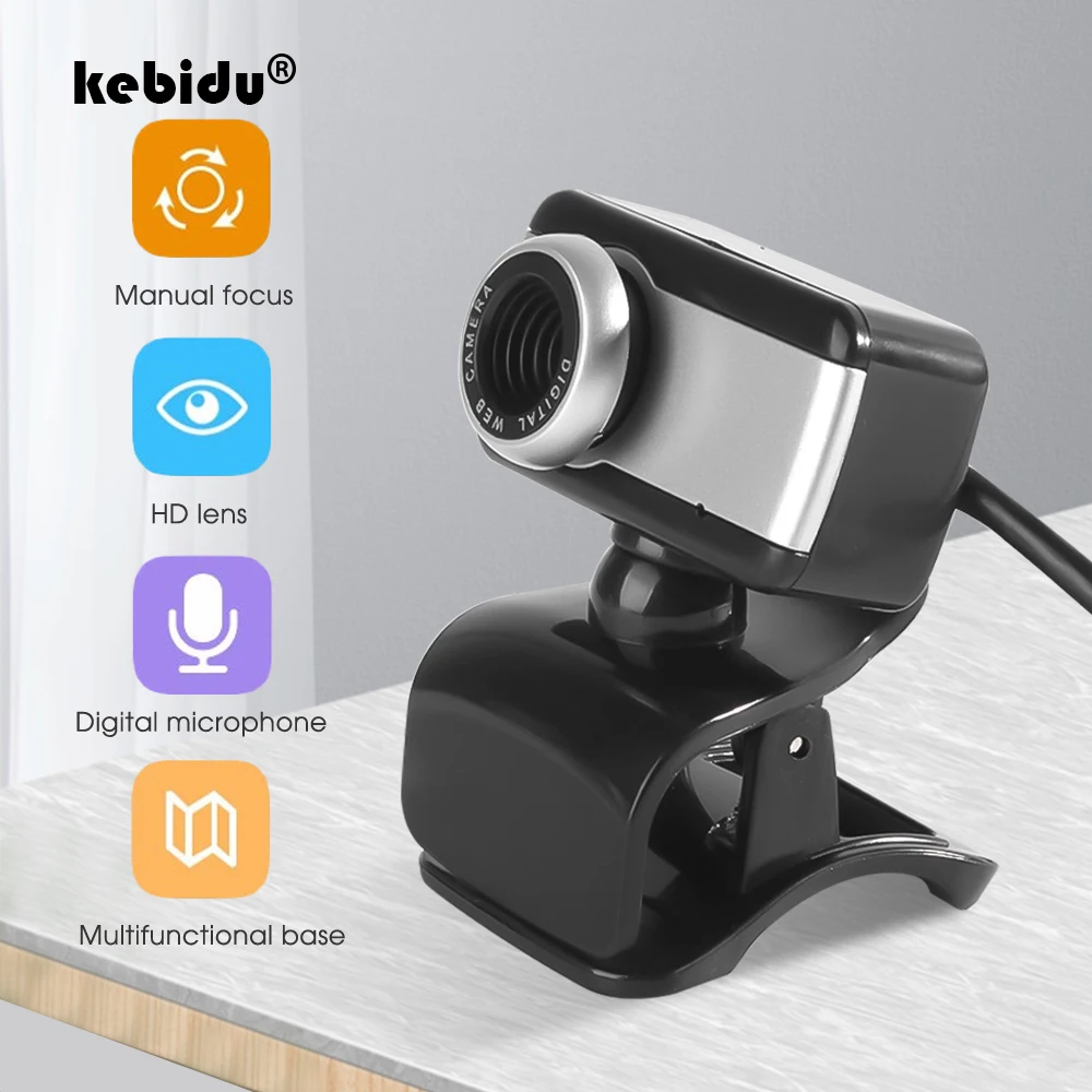 Kebidu 2020 цифровая веб камера высокого разрешения USB МП стильная вращающаяся HD с