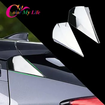 

Color My Life Car Rear Side Window Triangle Cover for Toyota C-HR CHR 2016 - 2020 ABS Chrome Back Tail Spoilers Wing Trim
