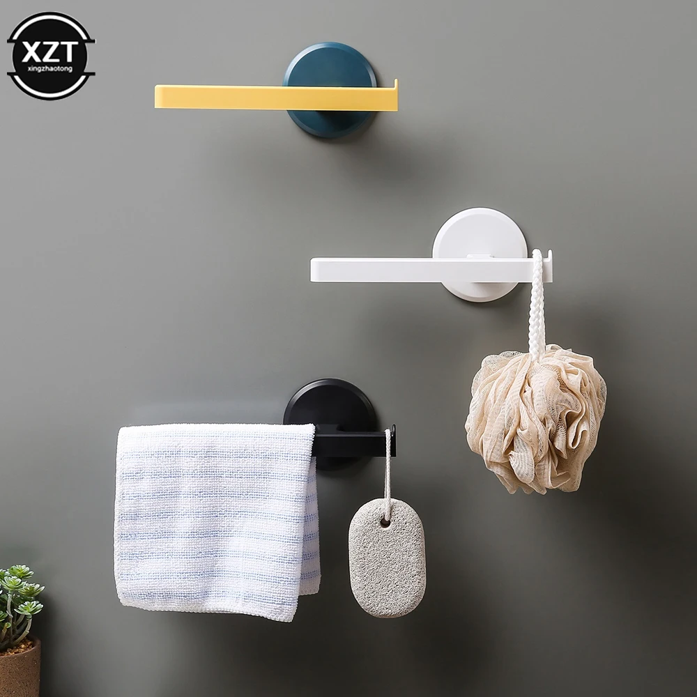 T Type Self-adhesive Towel Rack Wall Mounted Towel Bar Shelf Washrag Hook for Kitchen Bathroom Home Organizer Storage Rack Tools