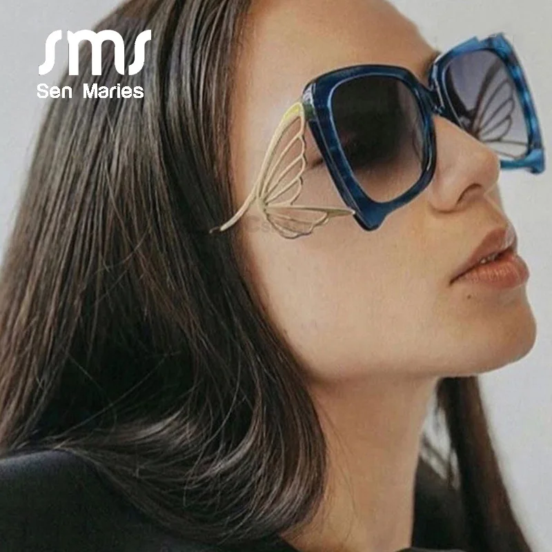 

Fashion Butterfly Elegant Sunglasses Women New Brand Personality Oversized Shades UV400 Glasses For Female Male ouclos de sol
