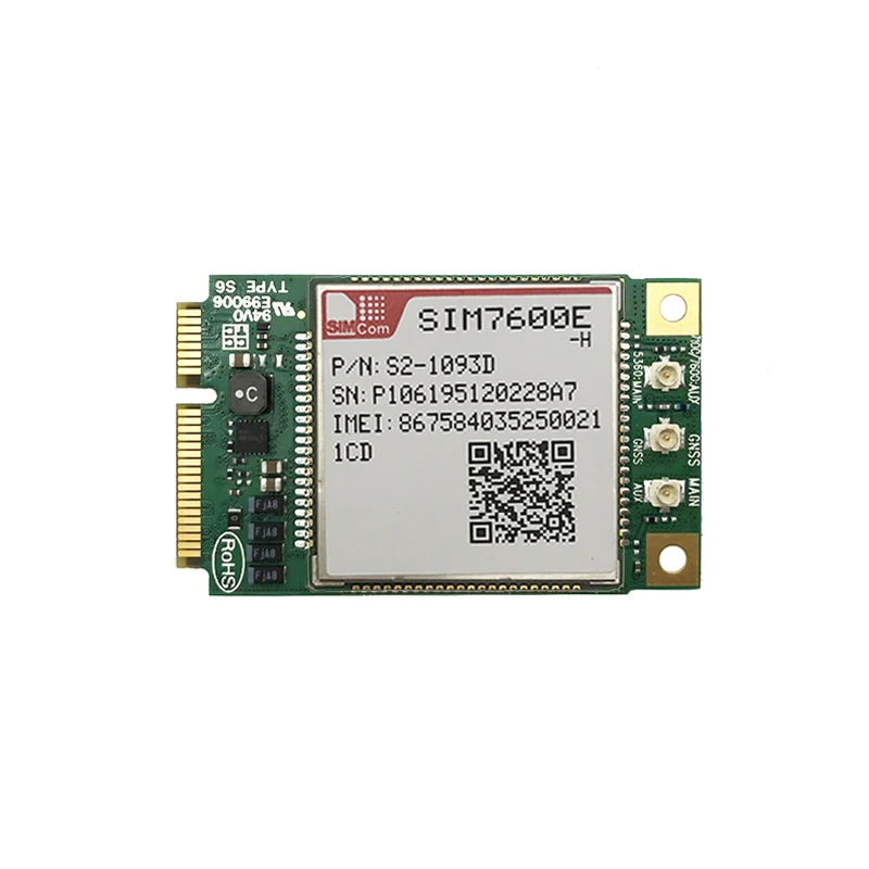 

SIMCOM SIM7600E-H1CD faster than SIM7600E-H1C 4G LTE Cat1 module B1 B3 B7 B8 B20 GNSS GPS BeiDou GLONASS SIM7600E