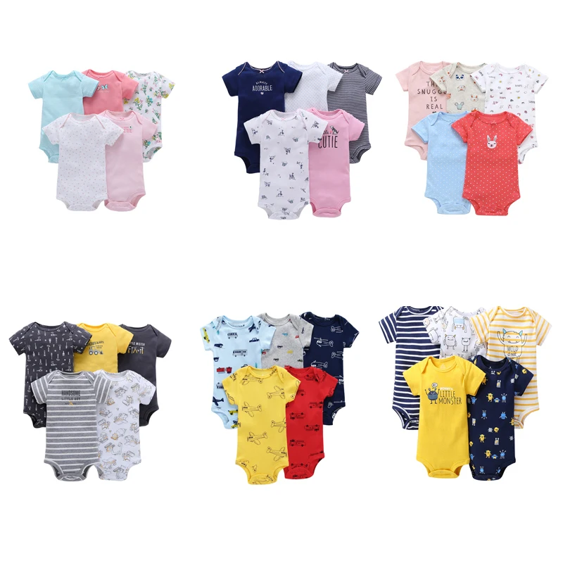 CYSINCOS/боди с короткими рукавами и круглым вырезом для малышей Одежда мальчиков