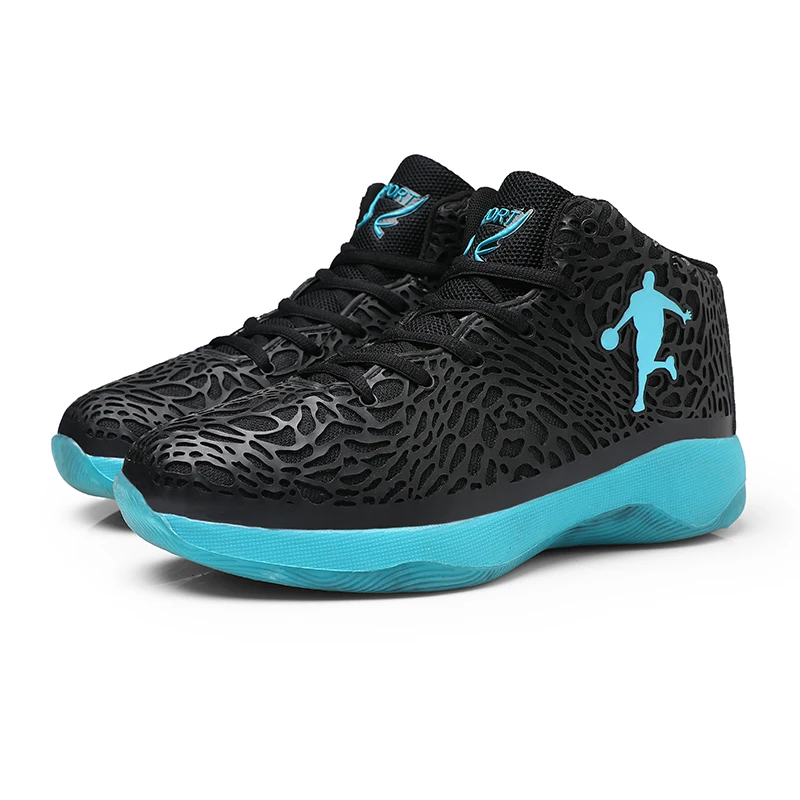 Легкие мужские баскетбольные туфли дышащие Нескользящие кроссовки для