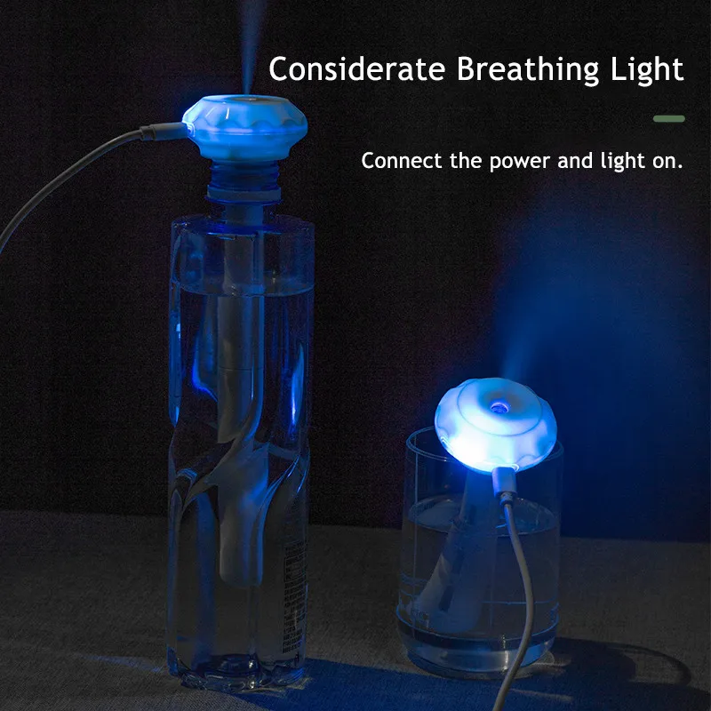 Bottle Air Humidifier USB Aromatherapy Diffuser For Home Mist Maker Essential Oil Nebulisation Humidificador Detachable