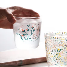 Ретро простая Скандинавская стеклянная чашка круглая креативная прозрачная чашка для воды флейты для шампанского офисная посуда для сока молока 454 мл MM60BLB