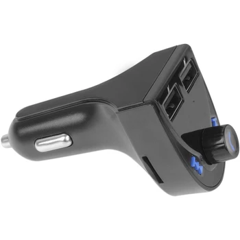 

Bluetooth Car Audio Receiver and FM Transmitter with Mic for Hands-Free Calls