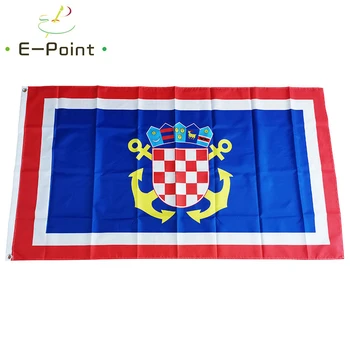 

Naval Jack of Croatia Flag 2*3ft (60*90cm) 3*5ft (90*150cm) Size Christmas Decorations for Home and Garden