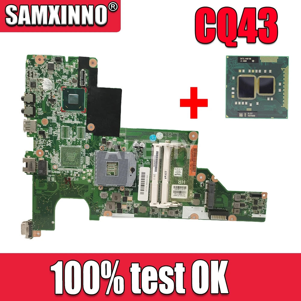 Бесплатная CPU 646177 001 CQ43 Материнская плата HM65 для HP CQ57 430 431 435 630 635 материнская