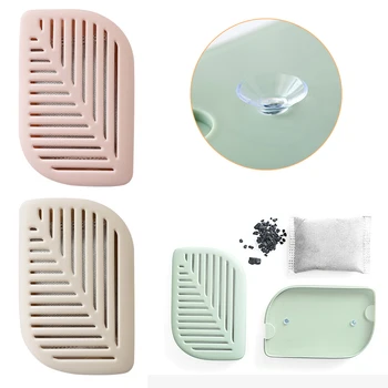 

3 Color Green Leaf Shape Fridge Refrigerator Air Fresh Box Purifier Charcoal Deodorizer Absorber Freshener Eliminate Odors Smell