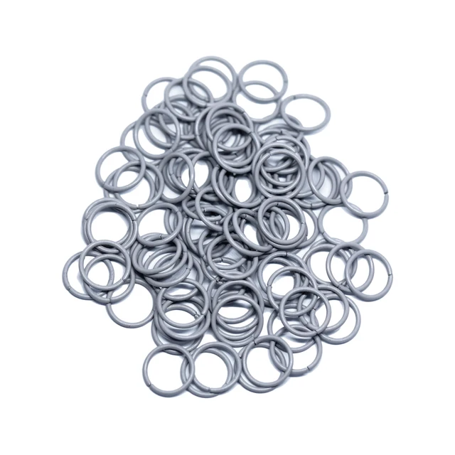 1x10mm 100pcs/lot 19 Colors Metal DIY Jewelry Findings Open Single Loops Jump Rings & Split Ring for jewelry making gray 11