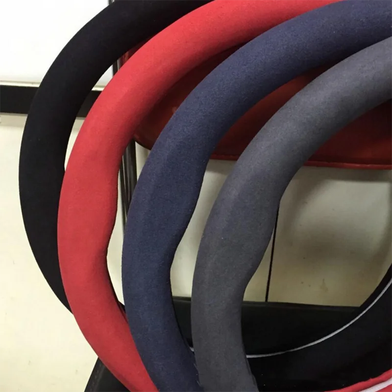 Carbon fiber Universal Suede Car Steering Wheel Cover for Volkswagen Golf 7 GTI Golf R MK7 Polo Scirocco