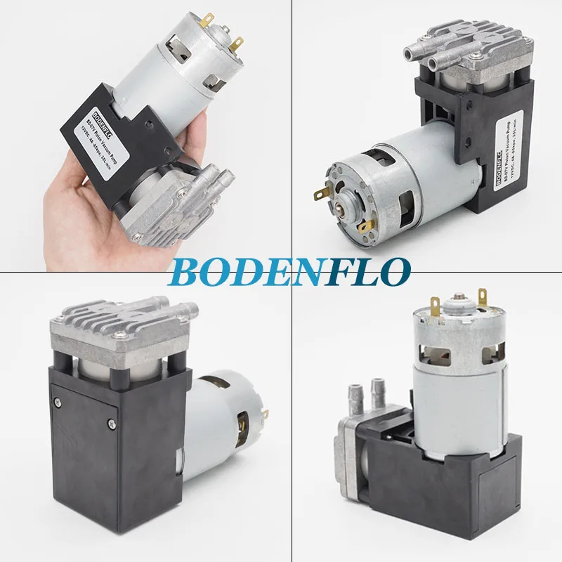 BD-07V 미니 오일리스 네거티브 진공 펌프, 알루미늄 헤드, 635mmHg, DC12V, 24 볼트 피스톤 펌프