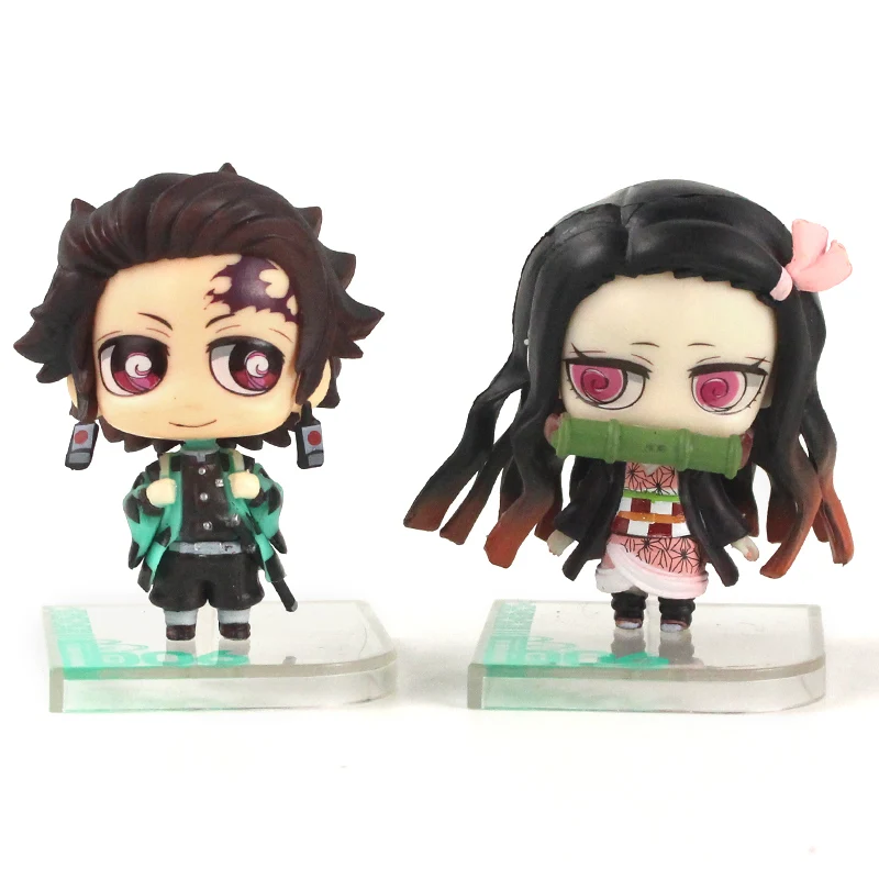 Boneco Demon Slayer Kimetsu No Yaiba Miniatura 5cm C\suporte