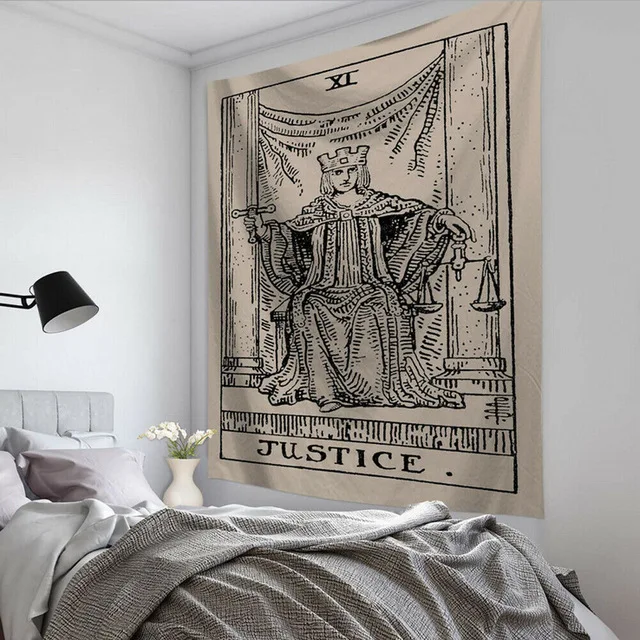 picture color Гобелен для дома в стиле бохо с принтом Таро Ouija, настенная занавеска, простыни, одеяло для пикника, хиппи, макраме, психоделический гобелен - Цвет: picture color