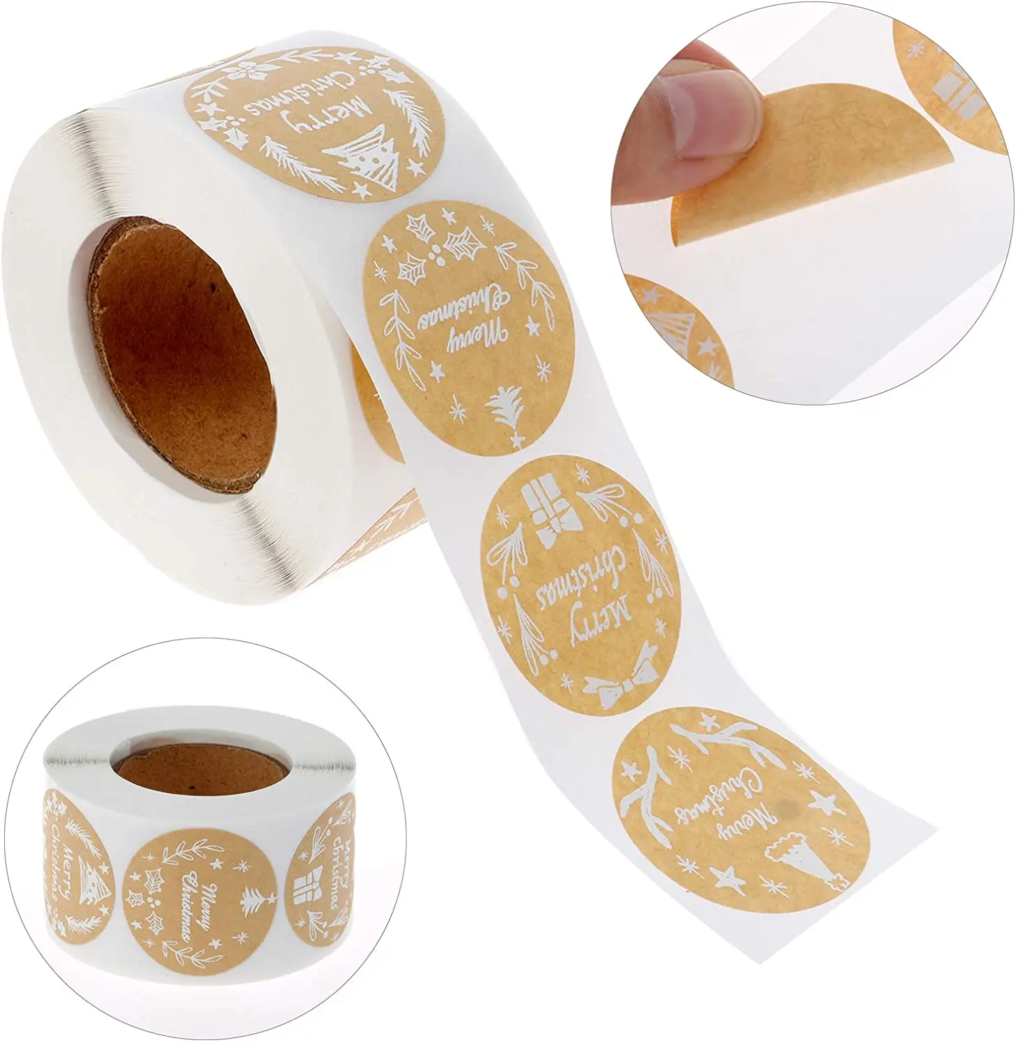 Roll of christmas labels