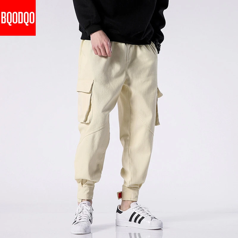 green cotton joggers