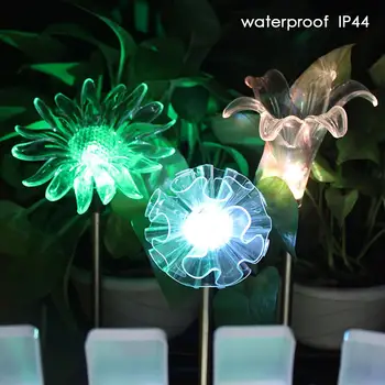 

3Pcs LED Solar Light for Garden Decoration Flower Solar Lawn Lamp Waterproof Outdoor Landscape Lighting for Patio Backyard