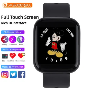 

F8 Smart Sport Wristband IP67 Waterproof Bracelet Call Reminder Blood Pressure Oxygen Calories Full Touch Screen Sleep Monitor