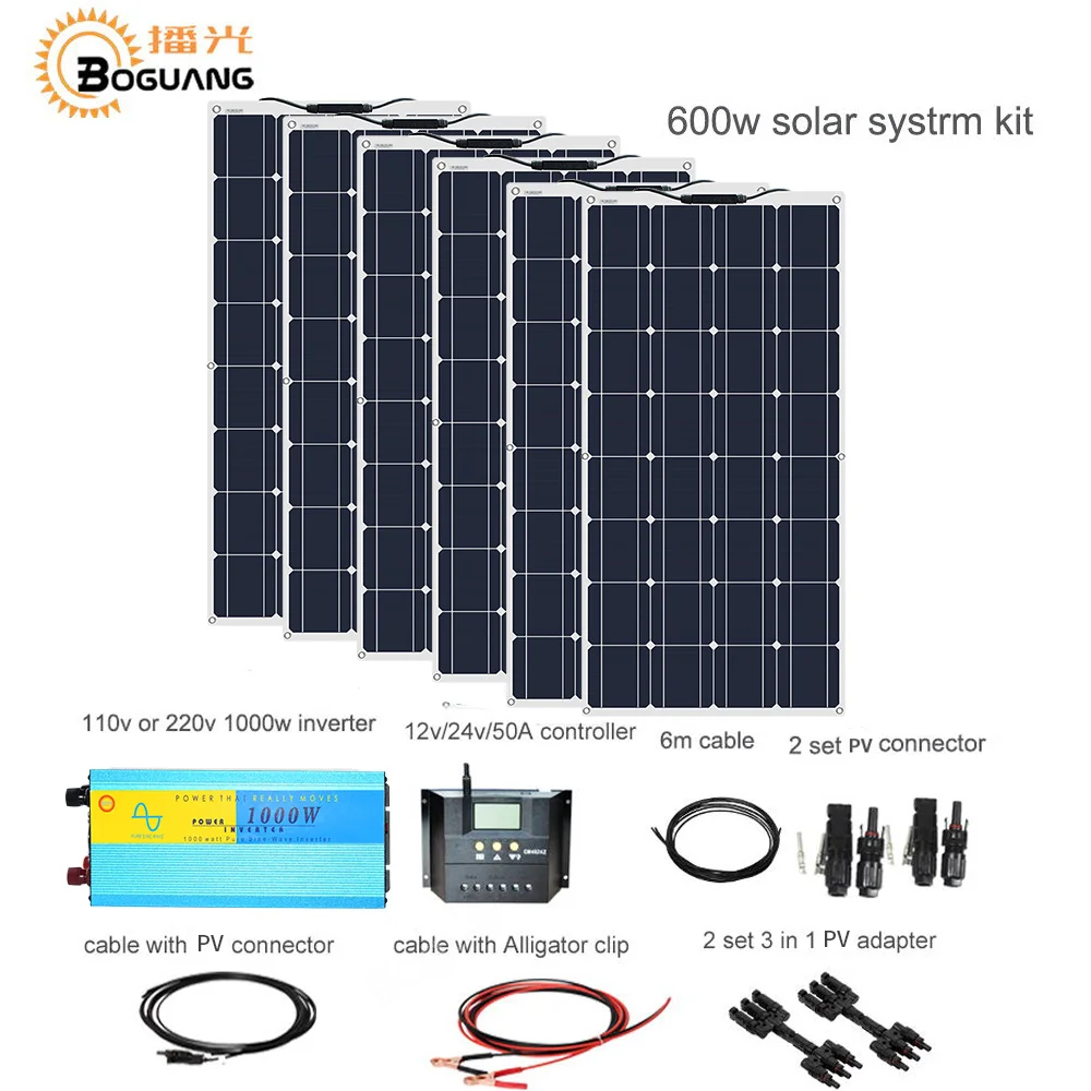 600W solar panel system