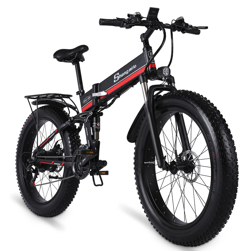 Shengmilo Electric Bike 1000w New Super Level Snow Bike Electric Bike  Folding Ebike 48v12ah Electric Bicycle 4.0 Fat Tire E Bike - Electric  Bicycle - AliExpress