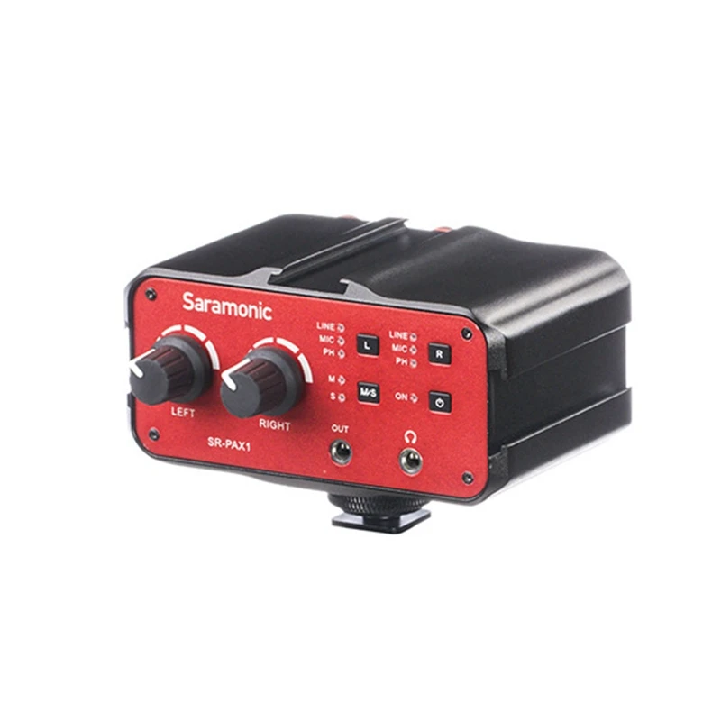 Saramonic PAX1 o Mixer Preamp микрофон адаптер двойной XLR 6 3 мм 5 входы для iPhone 7 смартфон гитара