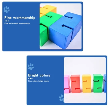 Child Outdoor Teamwork Game Props Toy Children Cooperate To Build Tower Kindergarten Sensory Equipment Kids Sports Toys 4