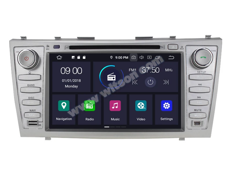 Sale 8" Octa-Core Android 9.0 Pie OS Special Car DVD Multimedia Navigation GPS Radio for Toyota Camry XV40 2007 2008 2009 2010 2011 2