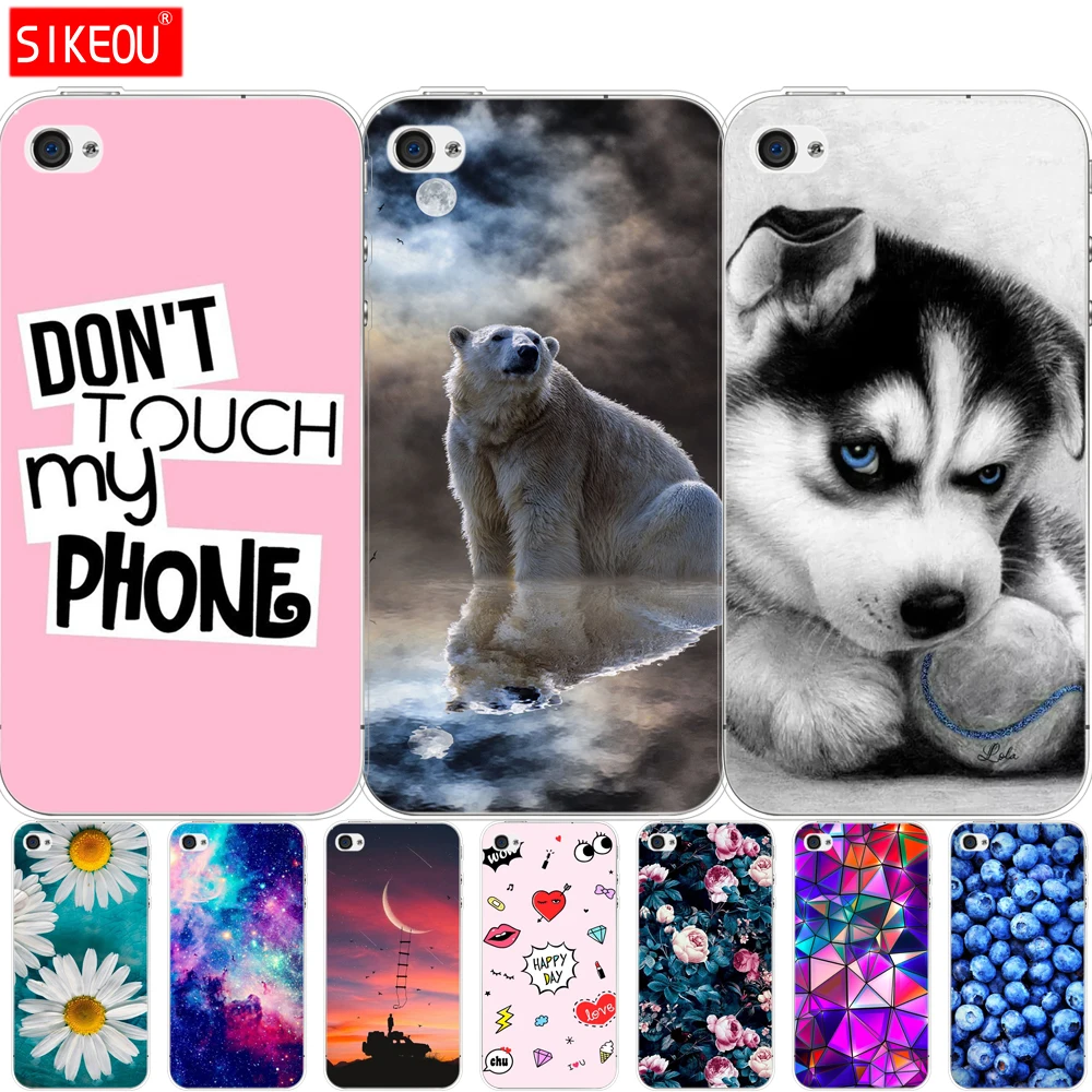 Для Iphone 5 S 5 S Se 4 4s чехол мягкий TPU чехол для телефона Apple Iphone 6 S 6 S для корпуса Etui бампер