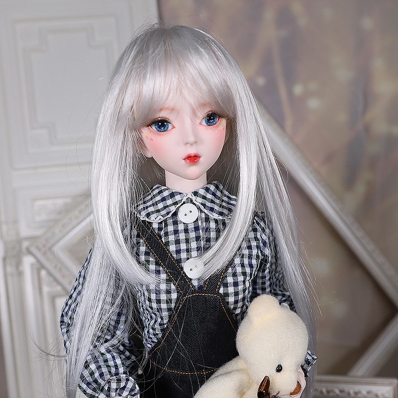 Шарнирная кукла DBS 1/3 bjd 62 см с серебряными волосами и макияжем одежда обувь шляпа