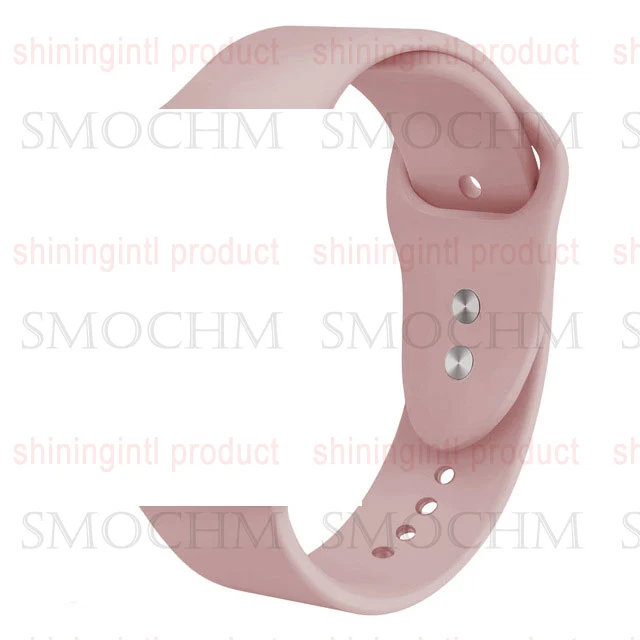 Smochm IWO 10 gps часы Bluetooth умные часы спортивные Смарт часы Обновлено IWO 9 Беспроводное зарядное устройство для iPhone Android - Цвет: pink silicone band