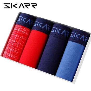 

4pcs men's boxer shorts underwear cotton man gay underwear man underpants homme sexy couple summer panties shorts large size