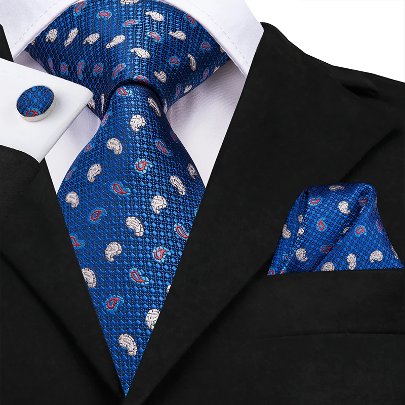 SN3207 Hi-Tie мода 40 стилей Gravata Галстук Hanky комплекты запонок шелк галстуки для мужчин Бизнес Свадебная вечеринка - Цвет: SN3207