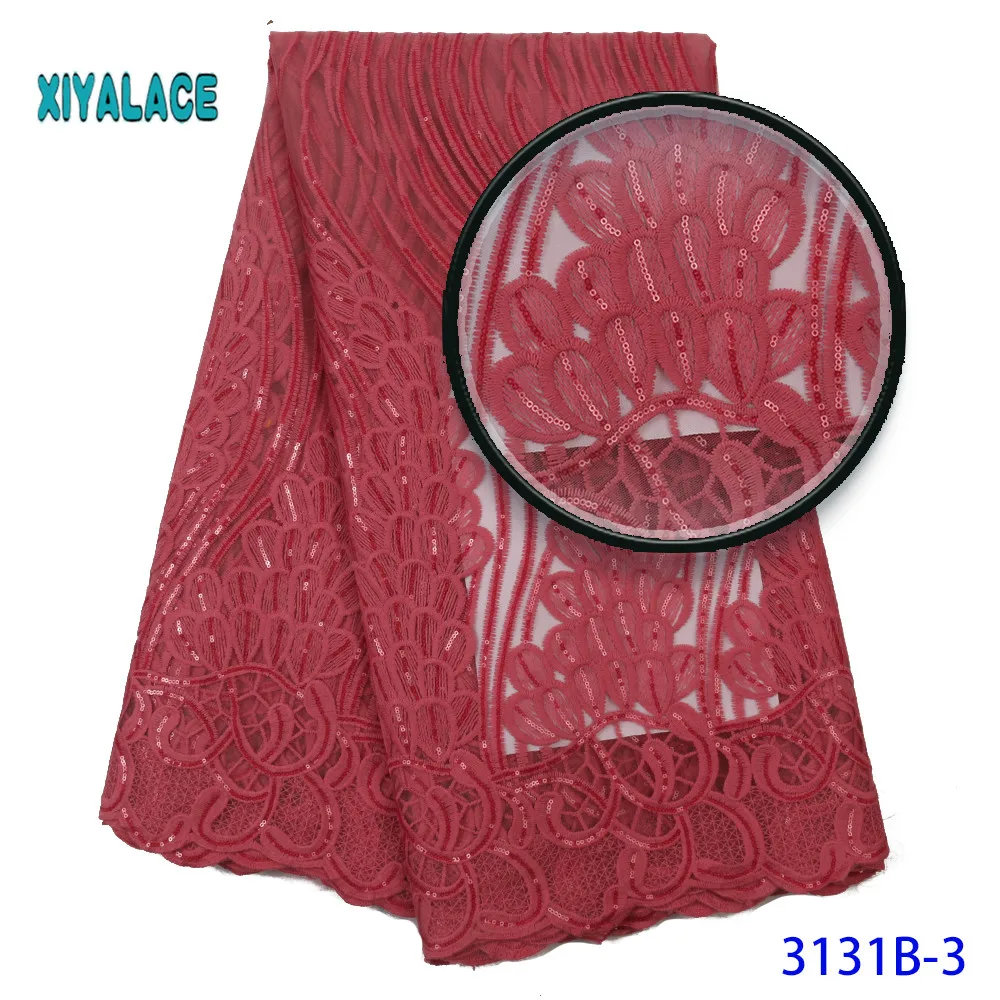 High Quality Embroidered Lace Fabric Nigerian Woman Lace Fabrics Dress African lace fabric French Lace Fabric Wedding 3131B