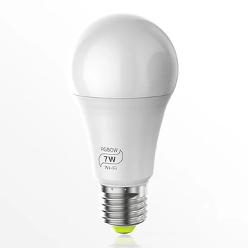 

7W E27 WiFi Smart Light Bulb LED Lamp Dimmable App Operate Alexa Google Assistant Voice Control Wake Up Smart Lamp Night Light