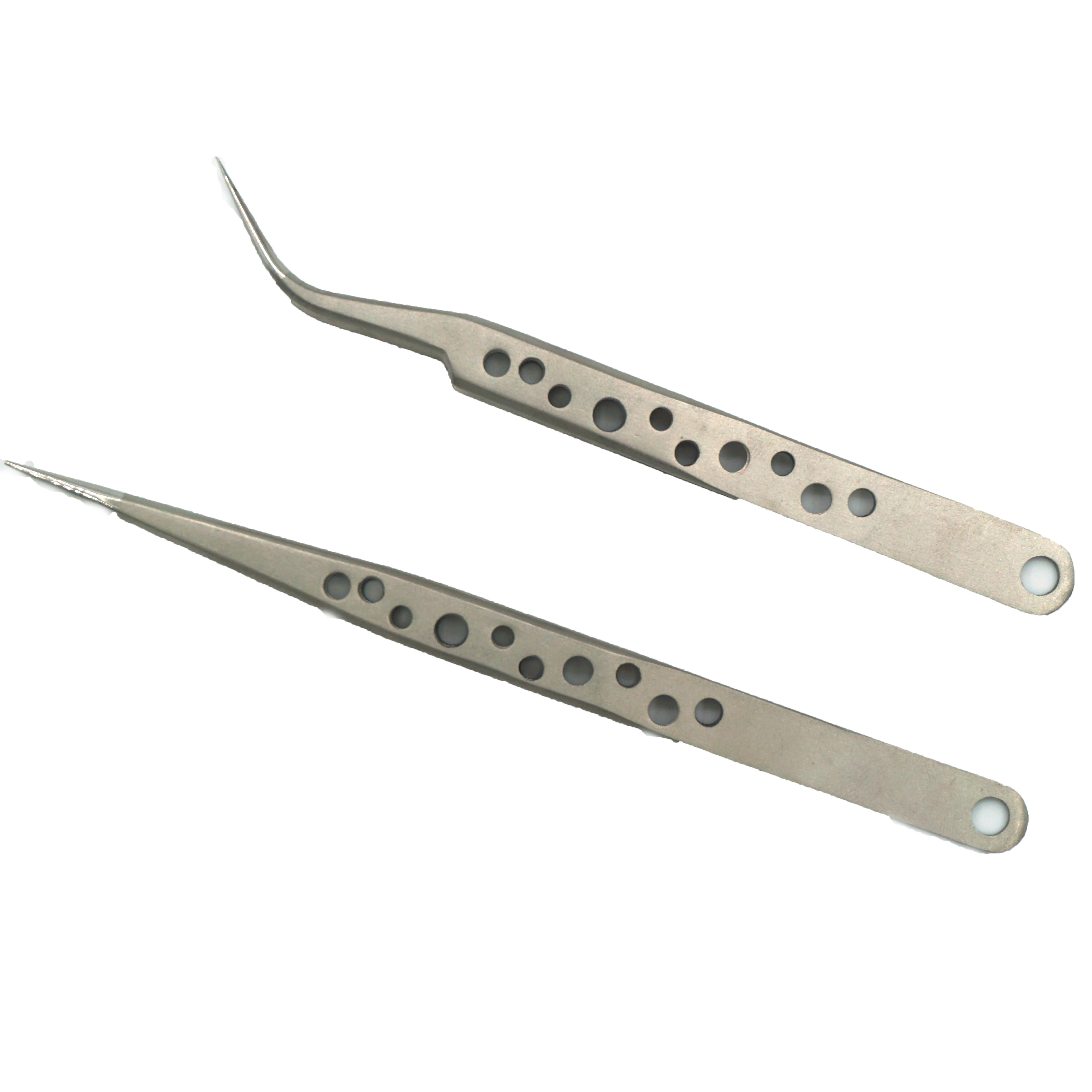 Electronics Industrial Tweezers Anti static Curved Straight Tip