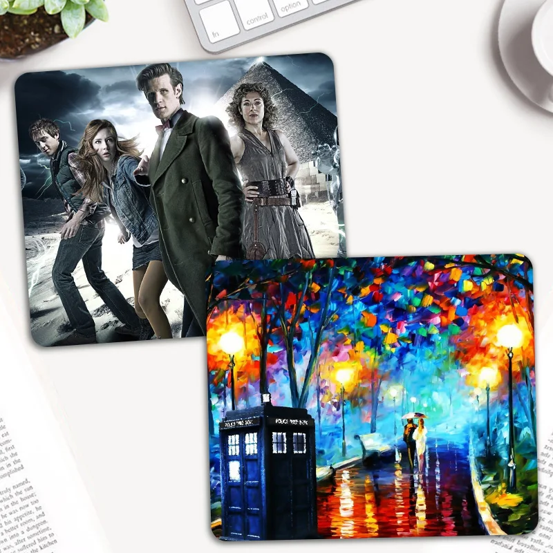 Доктор Кто рисунок с мышью Pad ТАРДИС компьютерный коврик для мыши ноутбук игровой