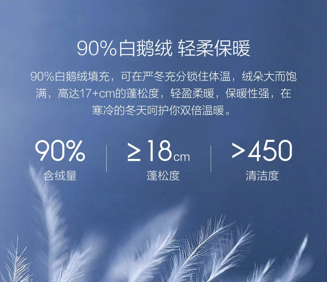 Xiaomi Mijia ULEEMARK глянцевый легкий пуховик на гусином пуху 90% белый гусиный пух, портативный и простой в упаковке