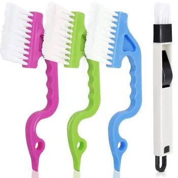 

Pack of 4 Hand-held Groove Gap Cleaning Tools Door Window Track Cleaning Brushes Air Conditioning Shutter Cleaning Brushes