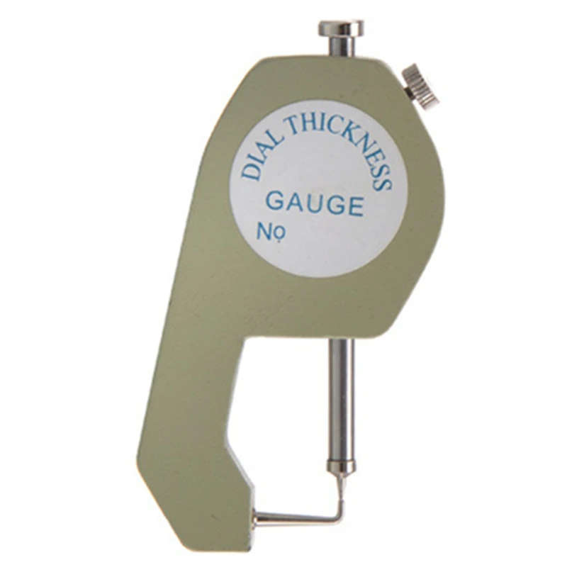 Dial Thickness Gauges 0-10mm/20mm 0.1mm Precision Aluminum Alloy Leather Paper Width Meter Tester
