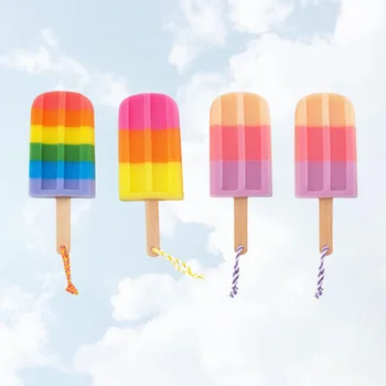 

5pcs Creative Bath Ball Soft Bathing Towel Ice Cream Shaped Bath Flower Shower Body Scrubber Random Color