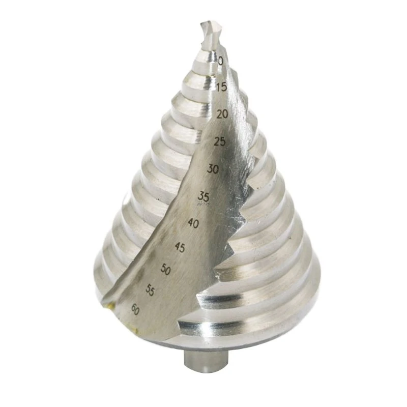6-60mm Pagoda Step Cone Drill Bit HSS Spiral Grooved Reaming Hole Cutter Tool