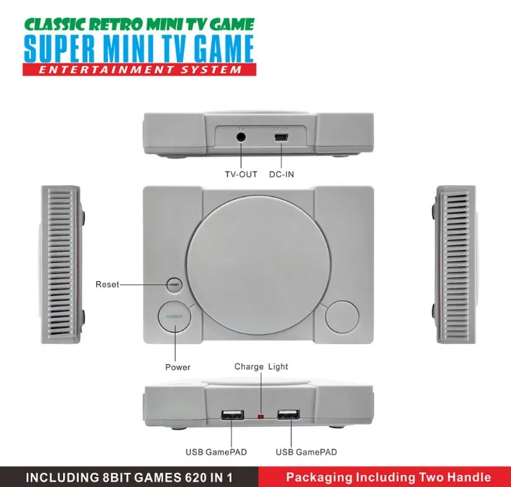 HANHIBR 620 Ретро игровая консоль двойной геймпад 8 бит Поддержка AV выход ТВ Видео игра с 2 шт. контроллер новейший