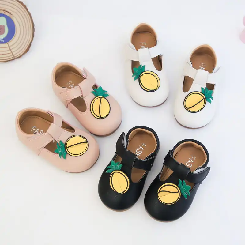 leather t strap baby shoes