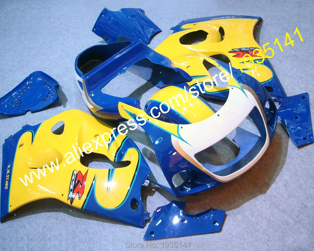 

For Suzuki GSXR600 GSXR750 SRAD 1996 1997 1998 1999 GSX-R600 GSX-R750 96 97 98 99 Yellow Blue Bodywork Motorcycle Fairing