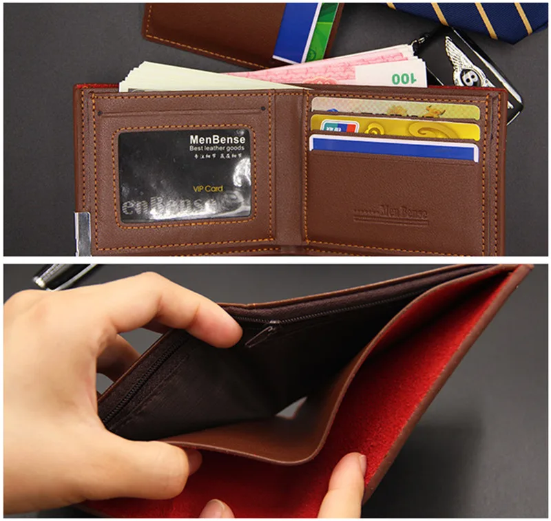 2024 New Wallet Short Wallet Hot Sale Retro Multi-card Short Wallet Multifunctional PU Waterproof Wallet Coin Clip Wallet
