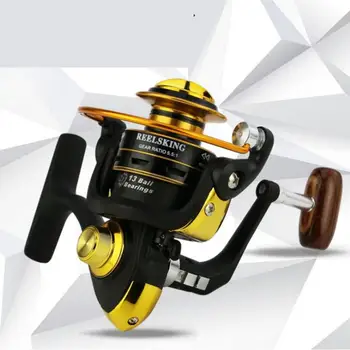 

HiMISS Spinning Fishing Reel 5.5:1 13BB Drag Rock Reel Fishing Reel Sea Rock Fishing Reels