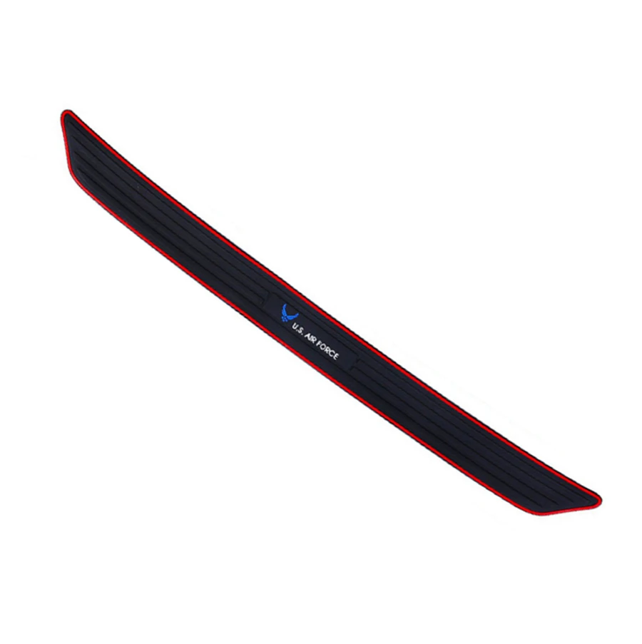 5PCS Rubber Car Door And Trunk Scuff Sill Cover Panel Rear Guard Bumper Scratch Protector Non-slip Pad Cover US AIR FORCE Style